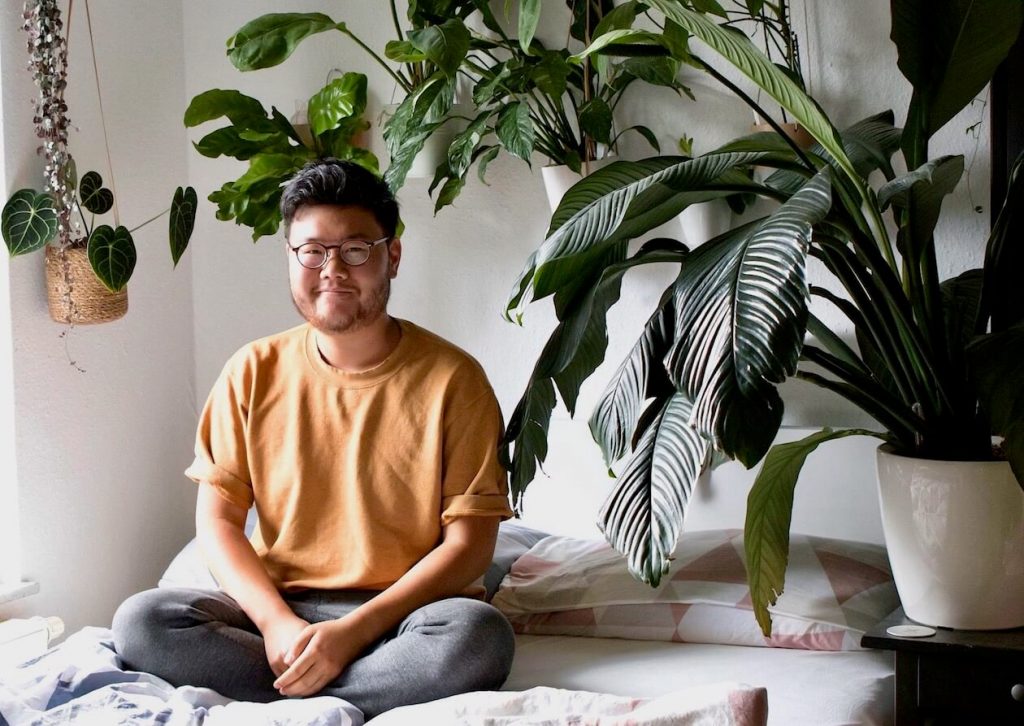 Kevin Qiu mit Spathiphyllum Sensation﻿