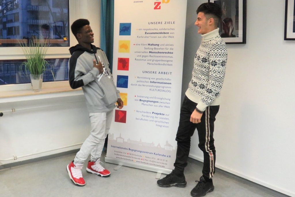 Ismail und Aram im ibz in Karlsruhe