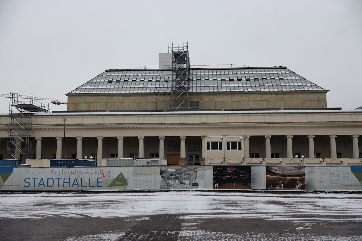 Stadthalle Karlsruhe im Januar 2021