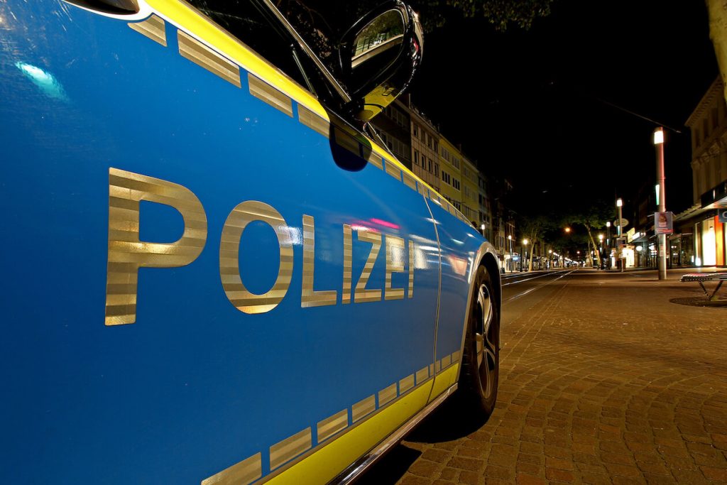 Polizeistreife in Karlsruhe