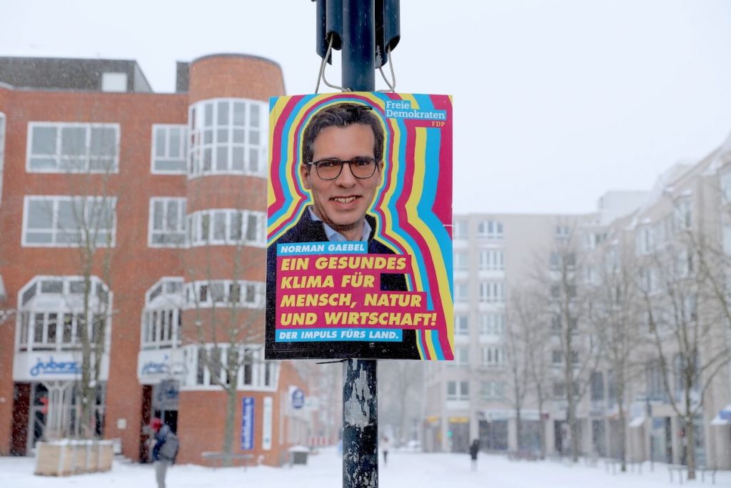 Wahlplakat von Norman Gaebel in Karlsruhe