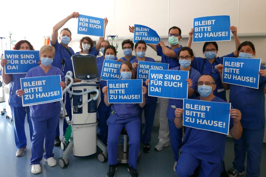 Intensivstationsteam des Siloah St. Trudpert Klinikums in Pforzheim
