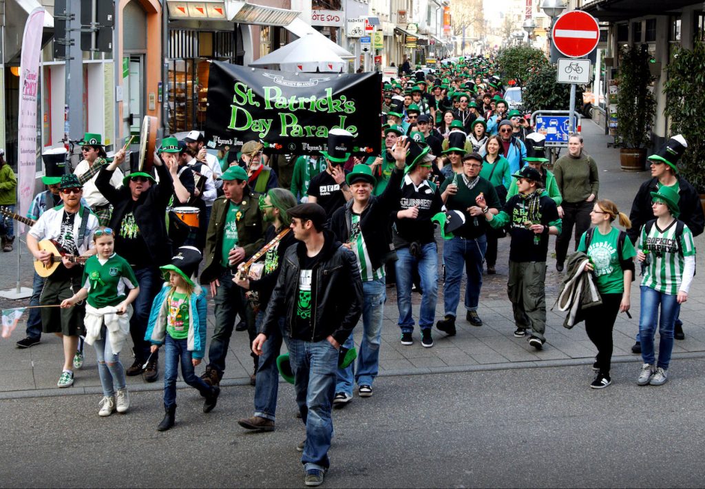 Parade zum St. Patrick's Day 2016 in Karlsruhe