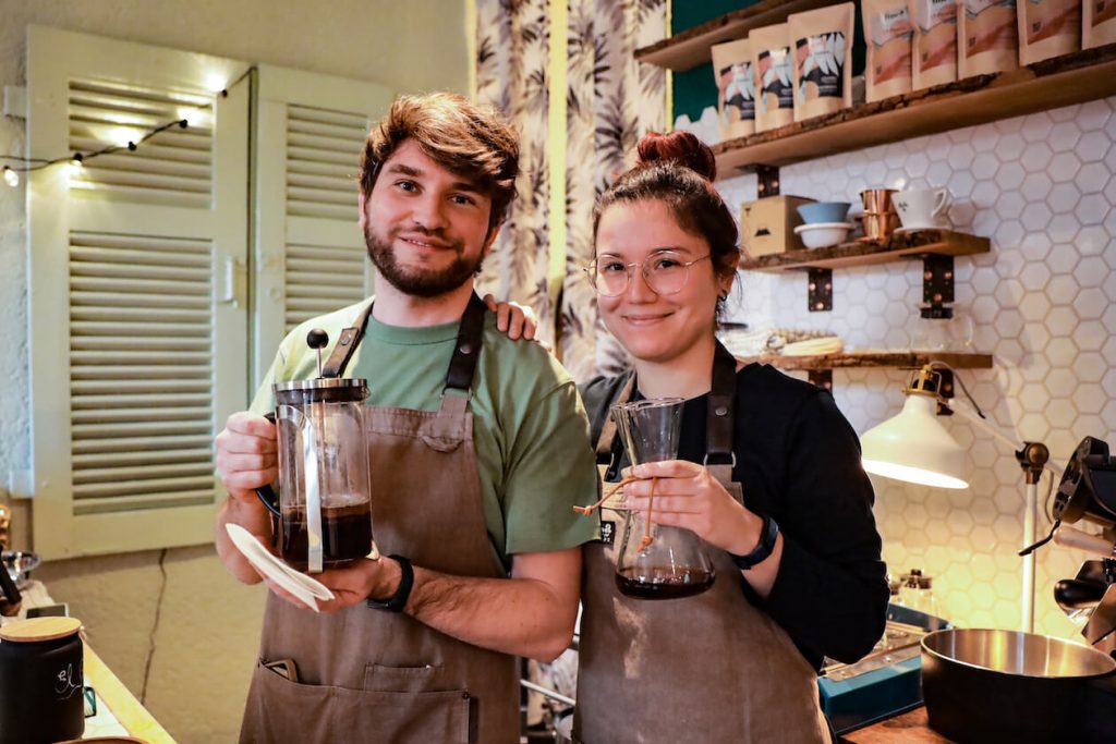 Stefan und Lina von Fincaroasters Karlsruhe