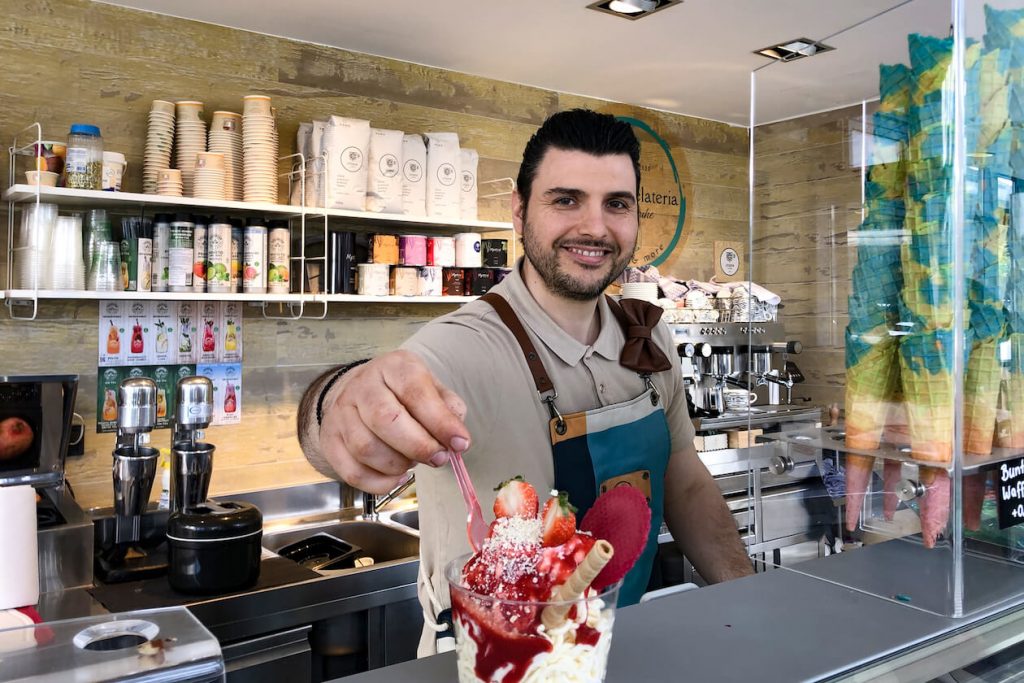 Linas Gelateria Karlsruhe Jotis Ntavis