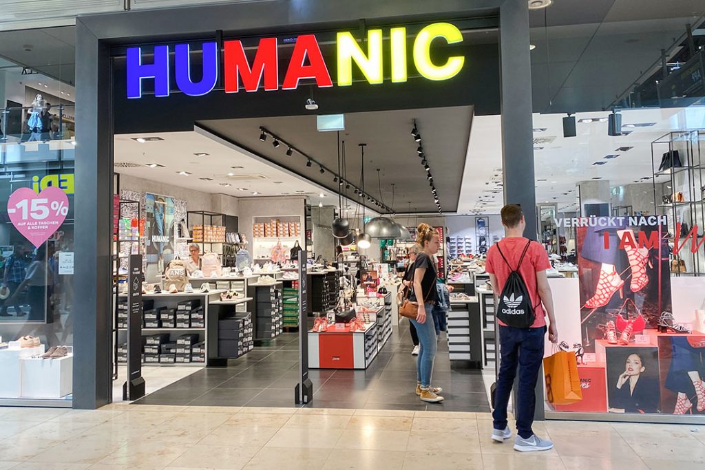 Humanic-Filiale im Ettlinger Tor Center Karlsruhe (Foto: Nina Setzler)