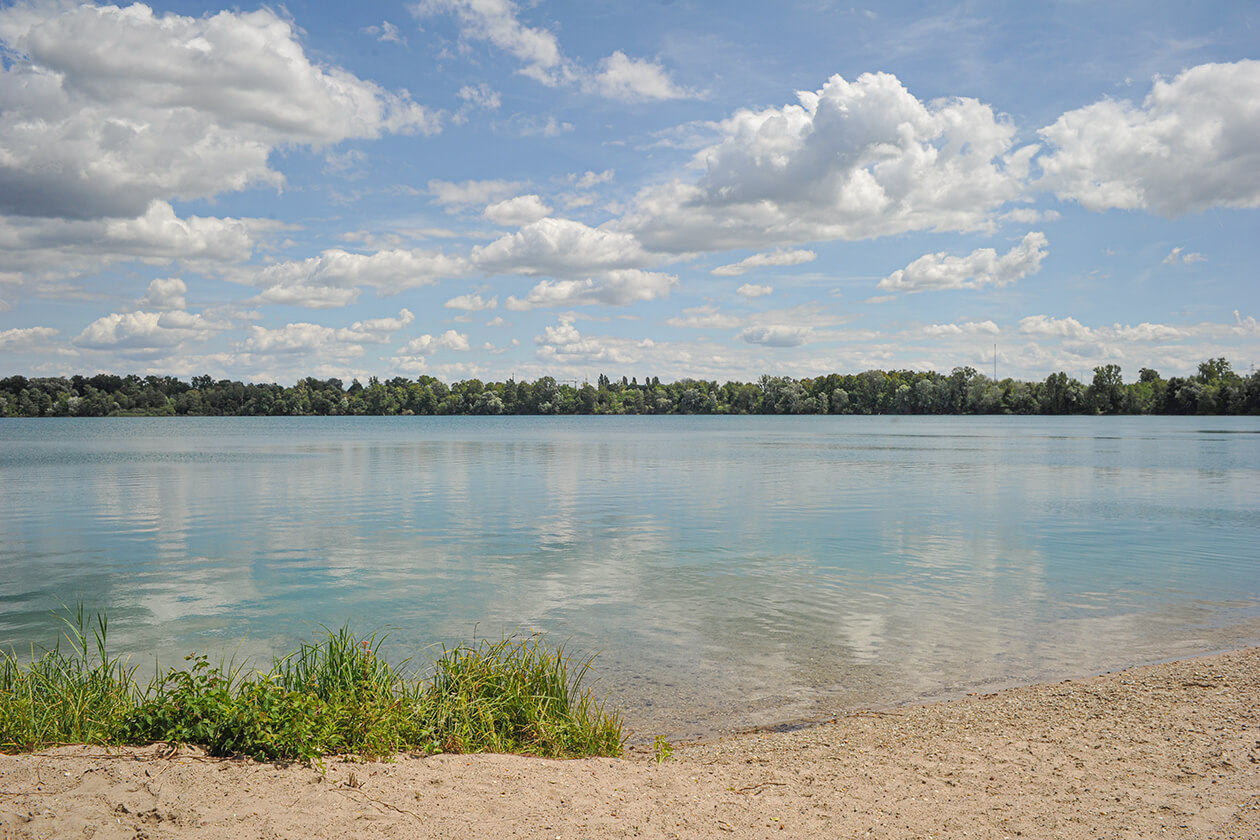Baggersee Mittelgrund Eggenstein-Leopoldshafen – Badeseen rund um Karlsruhe c Stephan Potz