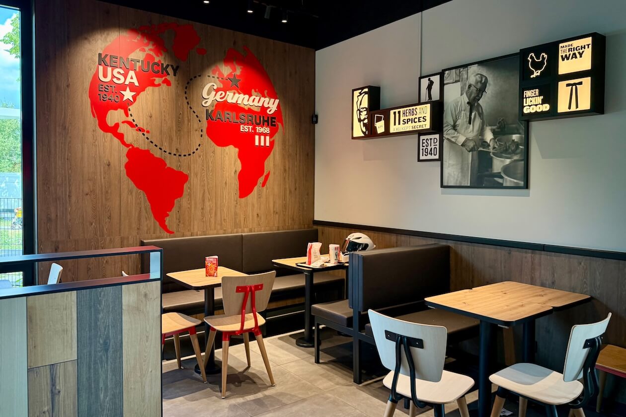 Interieur KFC Karlsruhe