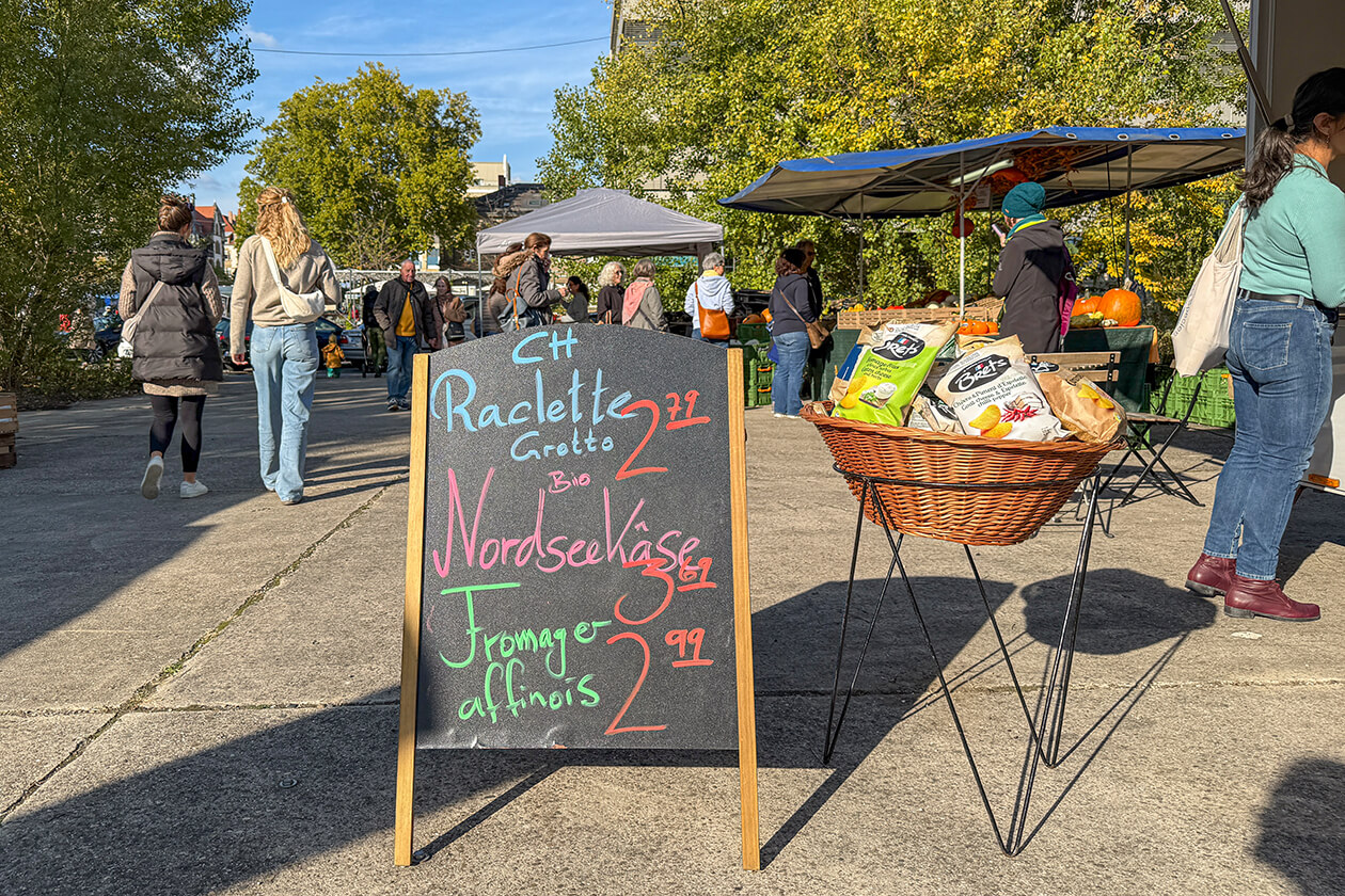 Käsestand Bauernmarkt Alter Schlachthof Karlsruhe