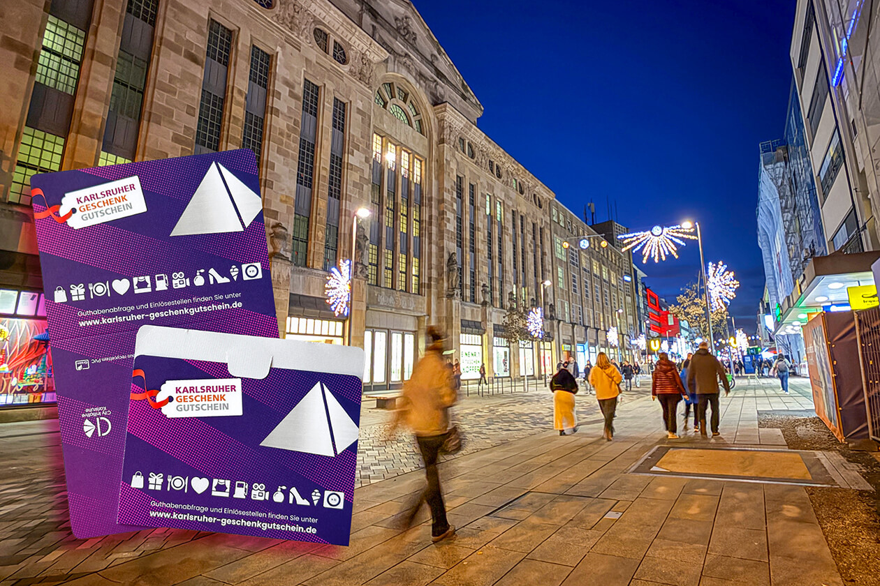 City Initiative Karlsruhe Karlsruher Geschenkgutschein Kaiserstrasse