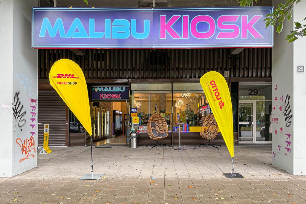 Malibu Kiosk Karlsruhe Eingang