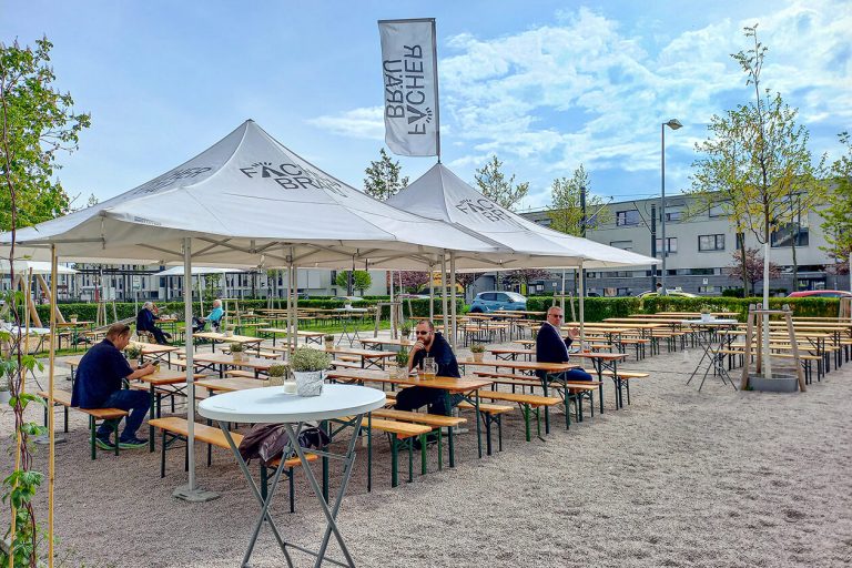 Fächerbräu Biergarten Karlsruhe Ansicht 2