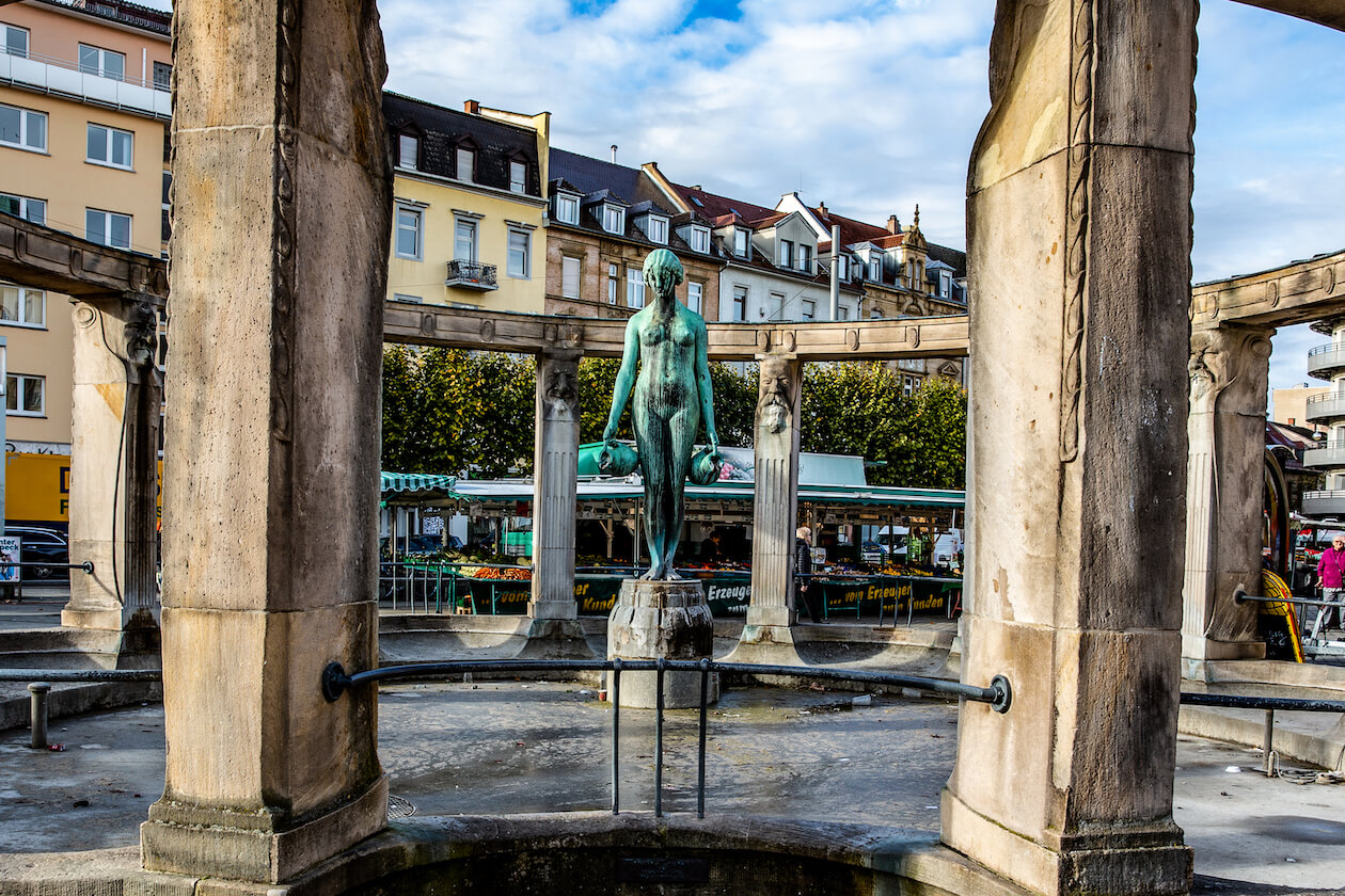 Brunnen Stephanplatz Innenstadt-West Karlsruhe