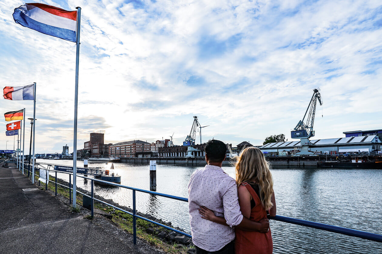 Fotokulisse Rheinhafen Mühlburg Karlsruhe