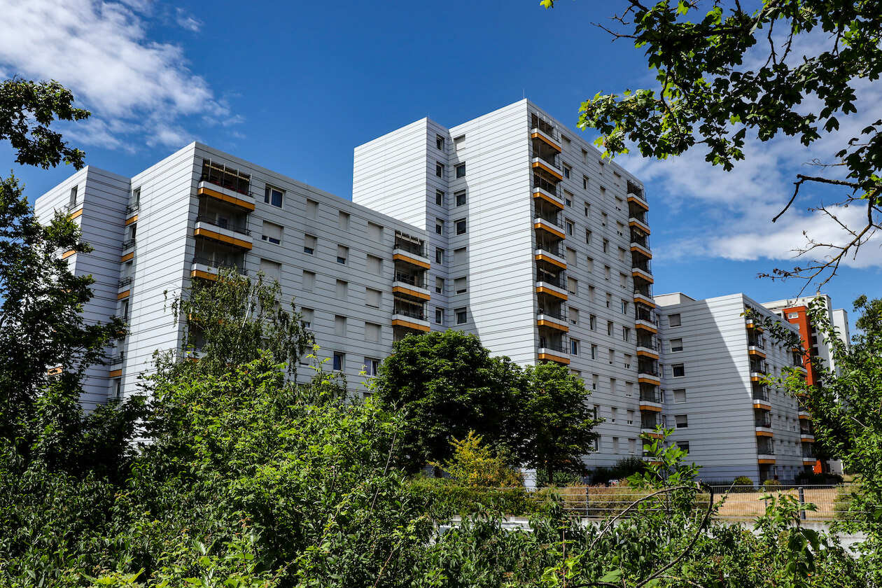 Hochhäuser Bonhoefferstraße Oberreut Karlsruhe