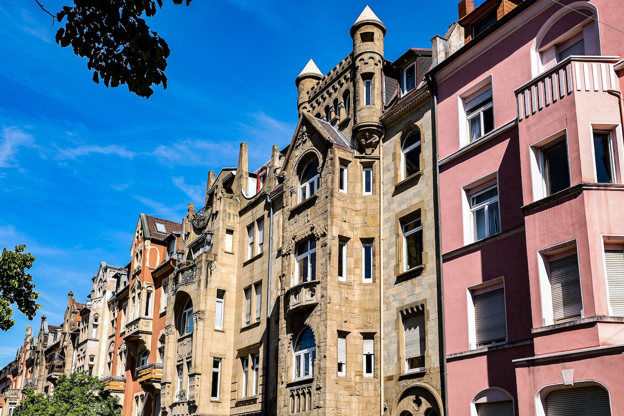 Jugendstil-Häuser Weststadt Karlsruhe