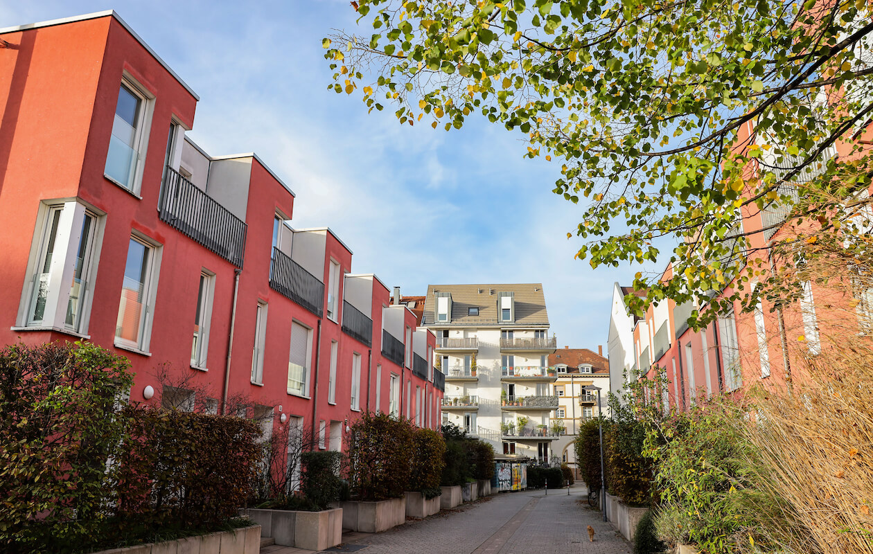 Neubauten Baumeisterstraße Südstadt Karlsruhe