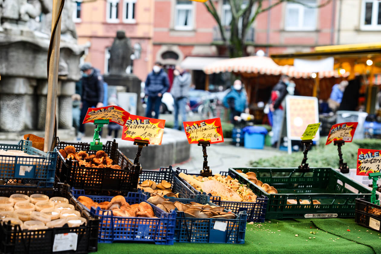 Pilze Wochenmarkt Gutenbergplatz