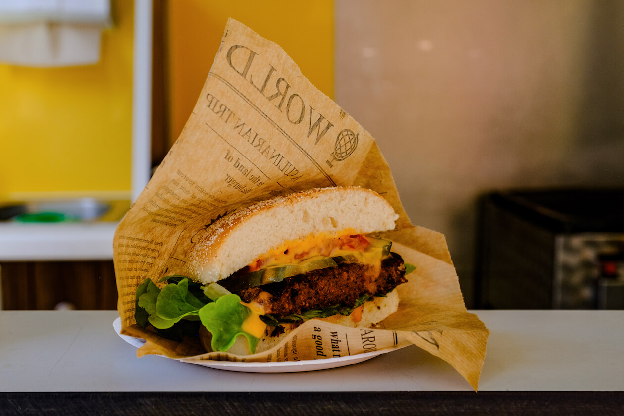 Salu Vegan Burger Wochenmarkt Nordweststadt