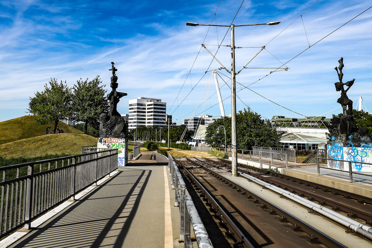 Tram-Brücke Grünwinkel Karlsruhe