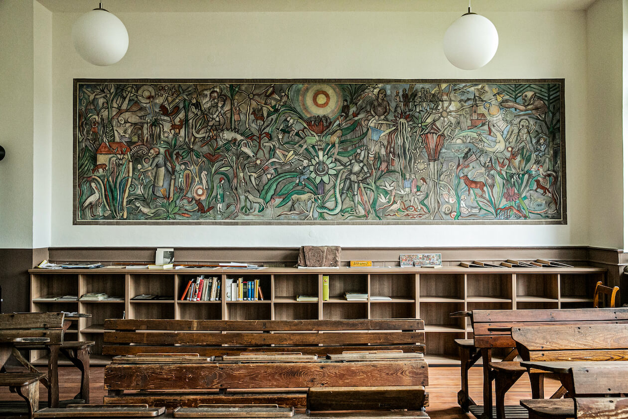 Wandgemälde Badisches Schulmuseum Palmbach Karlsruhe