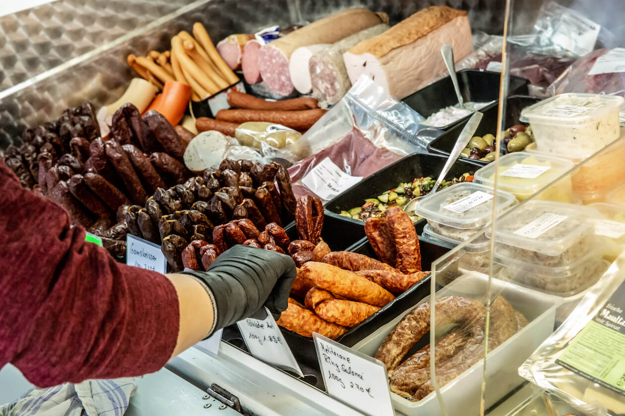 Würste Schäffner Landkost-Hofladen Durlacher Bauernmarkt