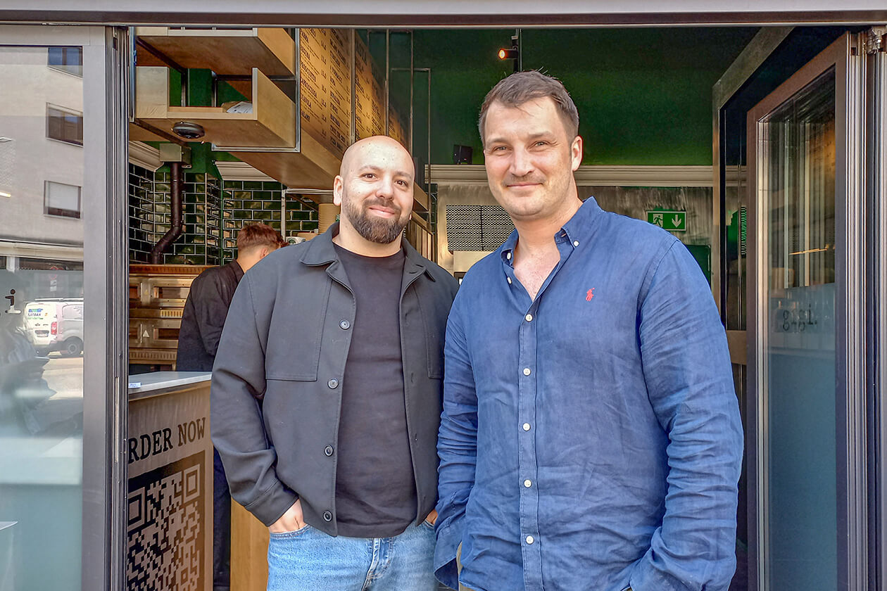 gigi Pizza Pasta Karlsruhe Michele Frasca (links) und Marc Leuwer (rechts)