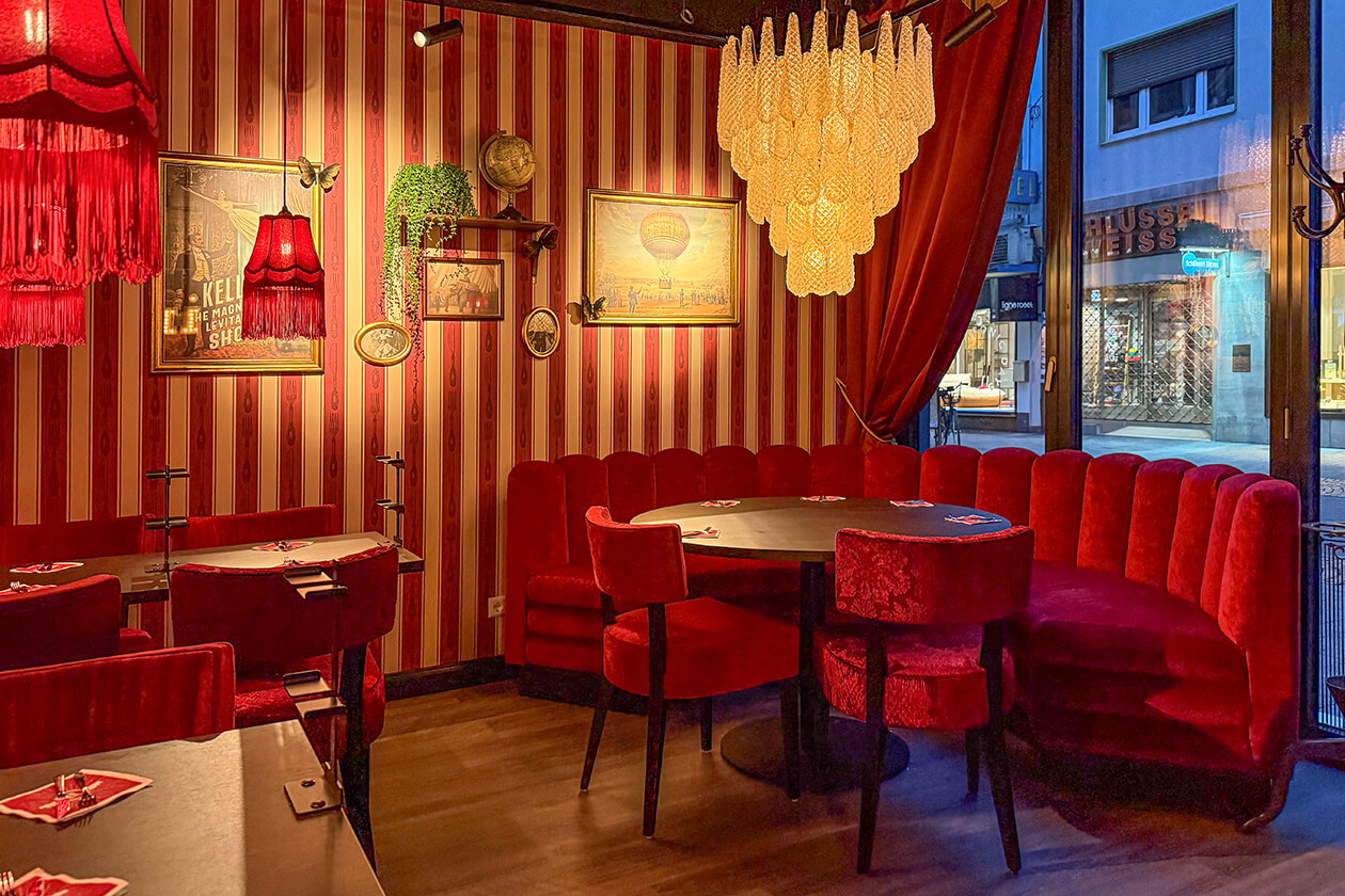 Roter Gastbereich Pincho Nation Karlsruhe