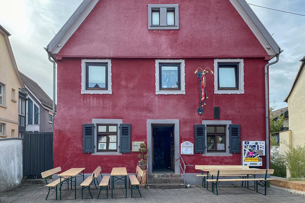 Außenbereich Bierhäusle 76 Pizza Karlsruhe